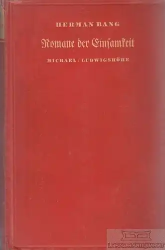 Buch: Romane der Einsamkeit, Bang, Herman. 2 in 1 Bände, S. Fischer Verlag