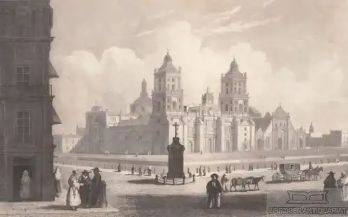 Mexico. aus Meyers Universum, Stahlstich. Kunstgrafik, 1850, gebraucht, gut