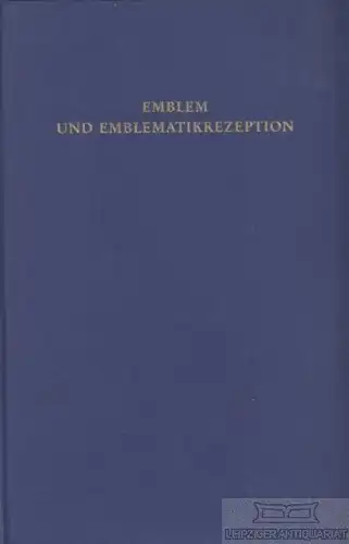 Buch: Emblem und Emblematikrezeption, Penkert, Sibylle. 1978, gebraucht, gut