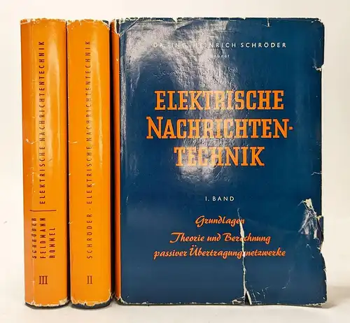 Buch: Elektrische Nachrichtentechnik 1-3, Schröder, Heinrich, 3 Bände, 1967 ff.
