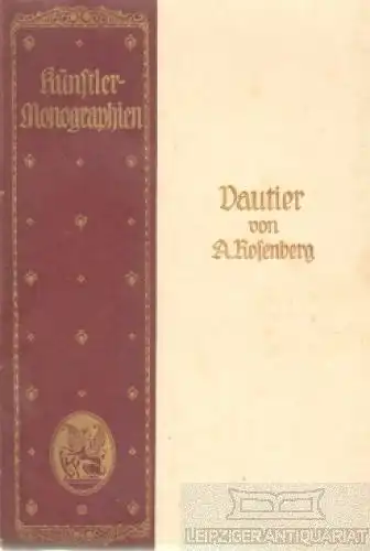 Buch: Vautier, Rosenberg, Adolf. Künstler-Monographien, 1897, gebraucht, gut
