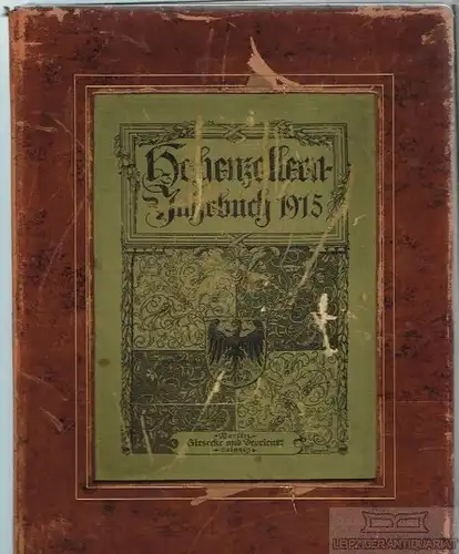 Buch: Hohenzollern-Jahrbuch. Abbildungen zur Geschichte der... Seidel, Paul