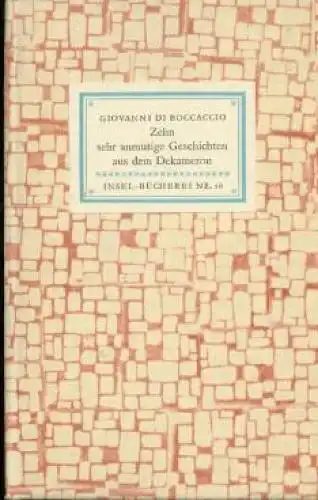 Insel-Bücherei 16, Zehn sehr anmutige Geschichten aus dem Dekameron, Bocca 43801