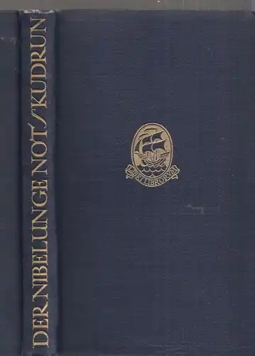 Buch: Der Nibelunge Not / Kudrun, Sievers, Eduard. 1921, Insel Verlag