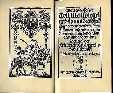 Buch: Tyll Ulenspiegel und Lamm Goedzak, Coster, Charles de. 1911 52620