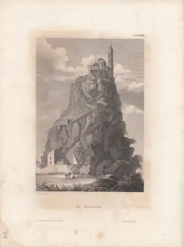 St. Michel. aus Meyers Universum, Stahlstich. Kunstgrafik, 1850, gebraucht, gut
