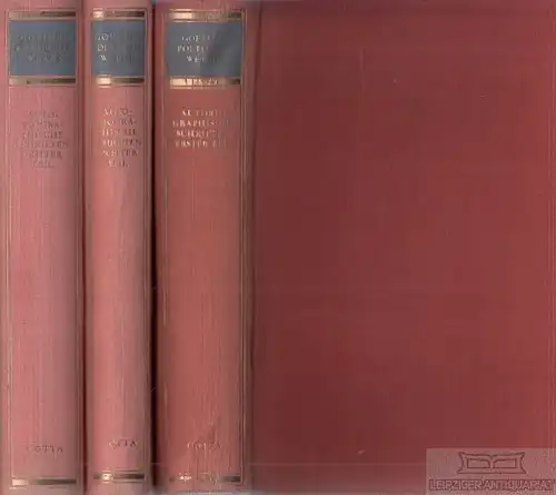 Buch: Goethes poetische Werke. Vollständige Ausgabe. Achter, neunter... Goethe