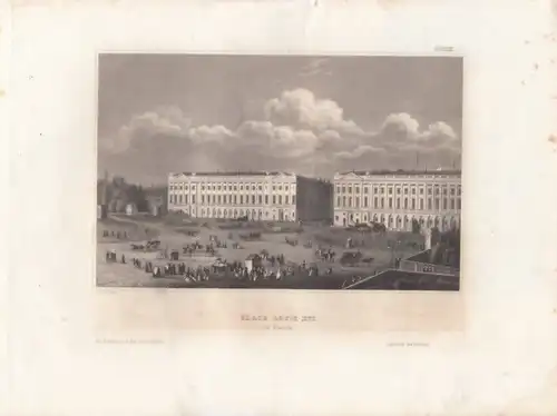 Place Louis XVI in Paris. aus Meyers Universum, Stahlstich. Kunstgrafik,  266216