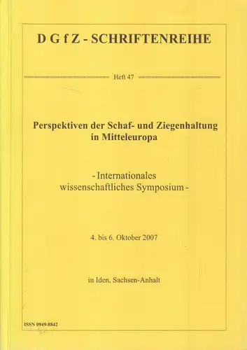 Buch: Perspektiven der Schaf- und Ziegenhaltung in Mitteleuropa, 2007
