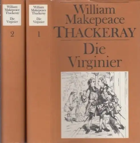 Buch: Die Virginier, Thackeray, William Makepeace. 2 Bände, 1980, gebraucht, gut
