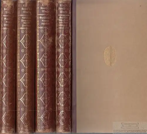 Buch: Kleists Sämtliche Werke ( Bände 1-4), Kleist, Heinrich von. 4 Bände
