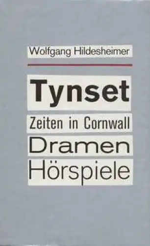 Buch: Tynset, Hildesheimer, Wolfgang. 1978, Volk und Welt Verlag, gebraucht, gut