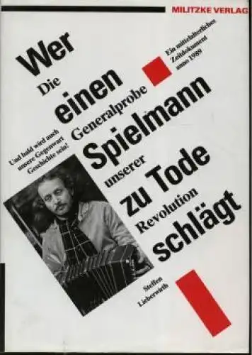 Buch: Wer eynnen spielmann zu tode schlaegt, Lieberwirth, Steffen. 1990