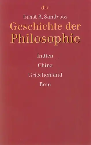 Buch: Geschichte der Philosophie. Sandvoss, 2001, Deutscher Taschenbuch Verlag