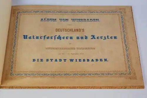 Buch: Album von Wiesbaden, Klimsch, Ferdinand Karl. 1852, C. W. Kreidel