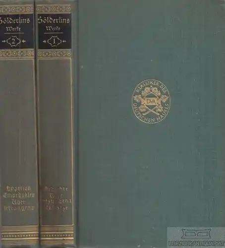 Buch: Hölderlins Werke, Lang, Martin, Deutsche Verlagsanstalt, gebraucht, gut