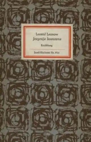 Insel-Bücherei 916, Jewgenija Iwanowna, Leonow, Leonid. 1970, Insel-Verlag