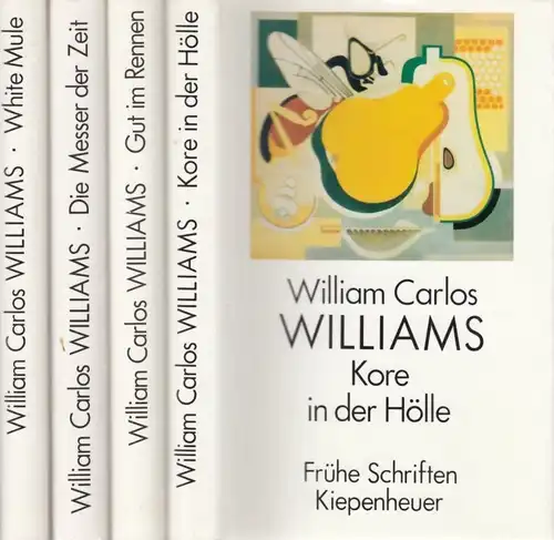 Buch: 4 Bände Ausgewählte Werke in Einzelausgaben, Williams, William Carlos