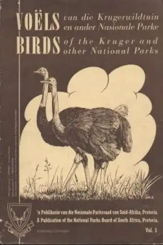 Buch: Voels van die Krugerwildtuin en ander Nasionale Parke. Labuschagne, 1958