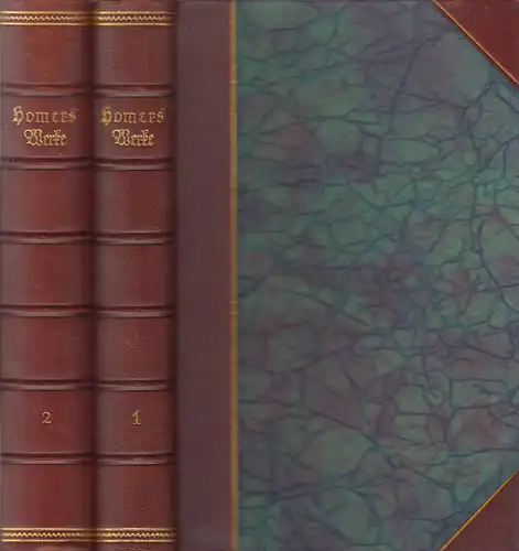 Buch: Homers Werke in zwei Teilen, 2 Bände, Deutsches Verlagshaus Bong