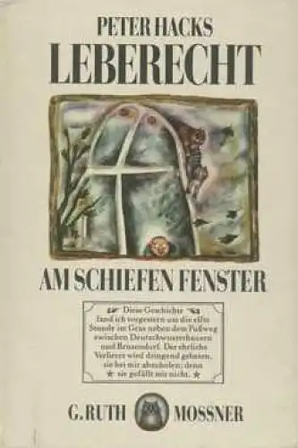 Buch: Leberecht am schiefen Fenster, Hacks, Peter. 1979, Der Kinderbuchverlag