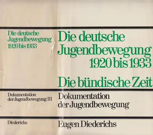 Buch: Die deutsche Jugendbewegung 1920 bis 1933. Die bündische Zeit. Diederichs