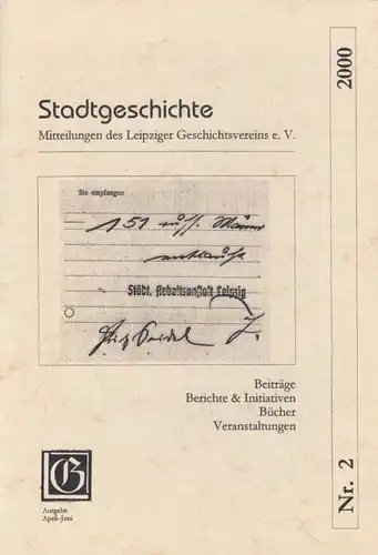 Buch: Stadtgeschichte 2 / 2000, Steinführer, Henning / Titel, Volker. 2000