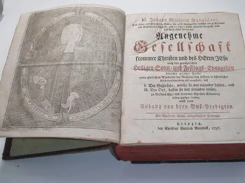 Buch: Angenehme Gesellschaft frommer Christen und des Herrn Jesu, Grötzsch. 1797