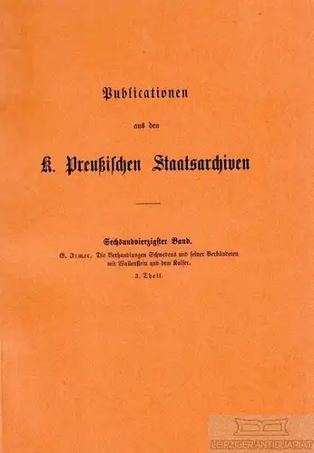 Buch: Die Verhandlungen Schwedens und seiner Verbündeten mit... Irmer, Ge 244474