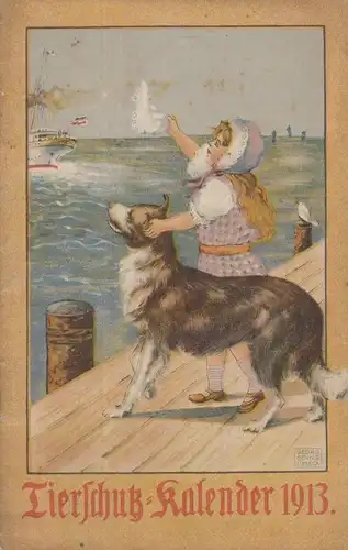 Heft: Tierschutz-Kalender 1913, Buchdruckerei Hermann Bode, gebraucht, gut