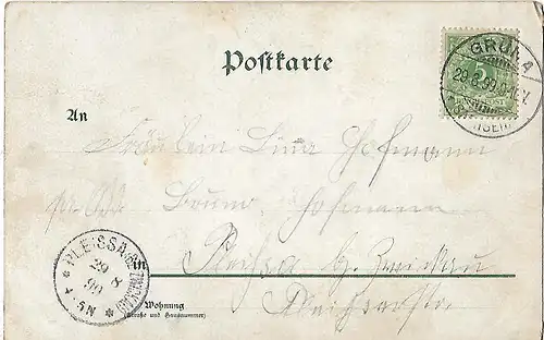 AK Gut Heil! Turner. ca. 1899, Feste, Postkarte, gebraucht, gut