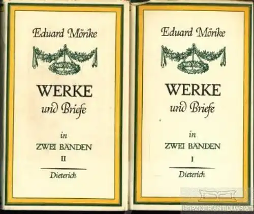 Sammlung Dieterich 208/9, Werke und Briefe, Mörike, Eduard. 2 Bände, 1957