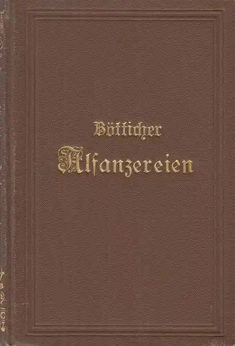 Buch: Alfanzereien. Bötticher, Georg, Reclam Verlag, gebraucht, gut