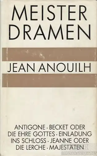 Buch: Meisterdramen, Anouilh, Jean, Bertelsmann Verlag, gebraucht, gut