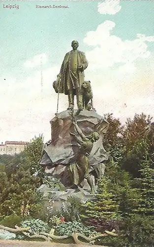AK Leipzig. Bismarck-Denkmal. ca.1907, Verlag Friedrich