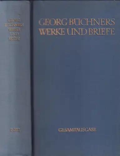 Buch: Werke und Briefe, Gesamtausgabe. Büchner, Georg. 1967, Insel Verlag