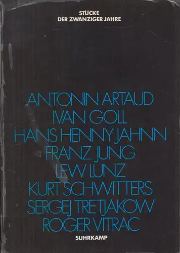 Buch: Stücke der Zwanziger Jahre, Storch, Wolfgang (Hrsg.), 1977, Suhrkamp