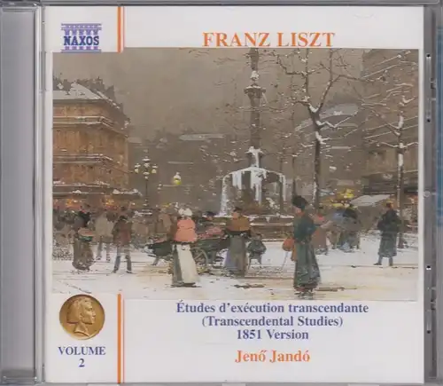 CD: Franz Liszt, Etudes D'execution Transcendante, 1007, Naxos, gebraucht, gut