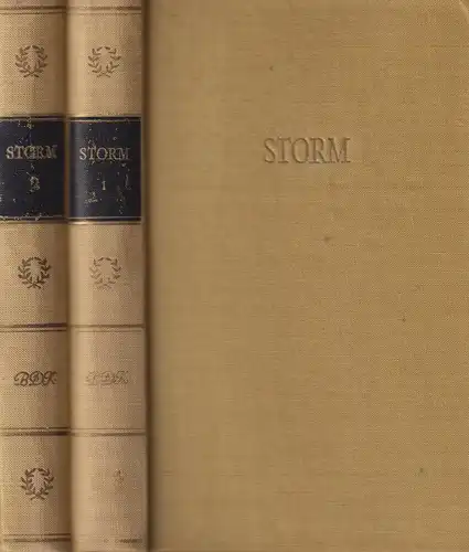 Buch: Werke in zwei Bänden, Storm, Theodor. 2 Bände, 1962, Volksverlag, BDK