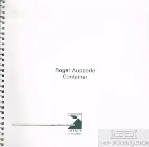 Buch: Roger Aupperle, Breinlinger, Gerhard. 1999, Banholzer Offsetdruck