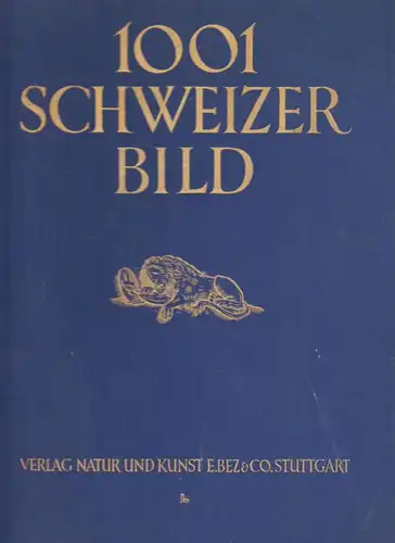 Buch: Tausend und ein Schweizer Bild, Schnegg, S. A., 1926, Natur und Kunst