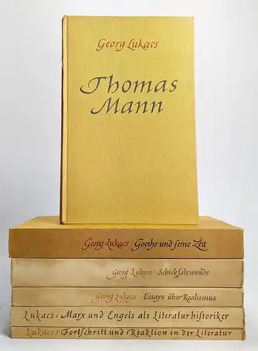 6 Bücher Georg Lukacs: Thomas Mann / Essays über Realismus / Goethe ... Aufbau
