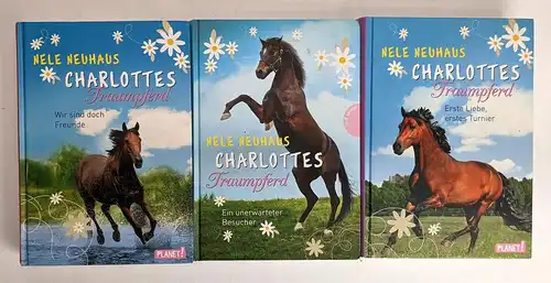 3 Bücher Charlottes Traumpferd 3-5, Neuhaus, Nele, Planet! Verlag, 3 Bände