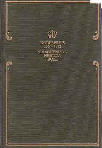 Buch: Nobelpreis für Literatur 1970 / 1971 / 1972. 3 in 1 Bände, 1994