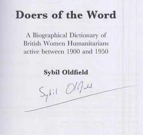 Buch: Doers of the Word, Oldfield, Sybil, 2006, gebraucht, gut, signiert