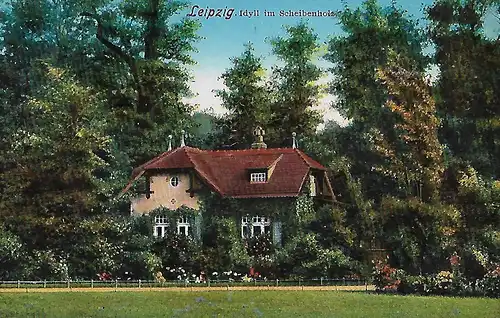 AK Leipzig. Idyll im Scheibenholz. ca.1905