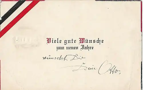 AK Viele gute Wünsche zum neuen Jahre. ca. 1917, Postkarte, Neujahr, gut