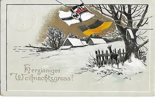 AK Herzinnigen Weihnachtsgruss! ca. 1921, Postkarte, Weihnachten, gebraucht, gut
