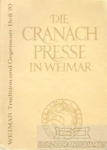 Buch: Die Cranach-Presse in Weimar, Müller-Krumbach, Renate. 1971