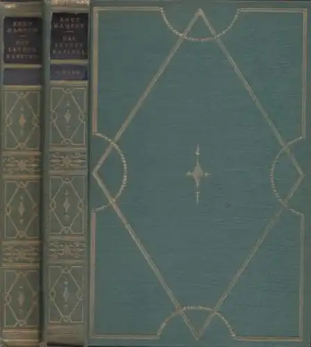 Buch: Das letzte Kapitel, Hamsun, Knut. 2 Bände, 1924, Grethlein & Co, Roman